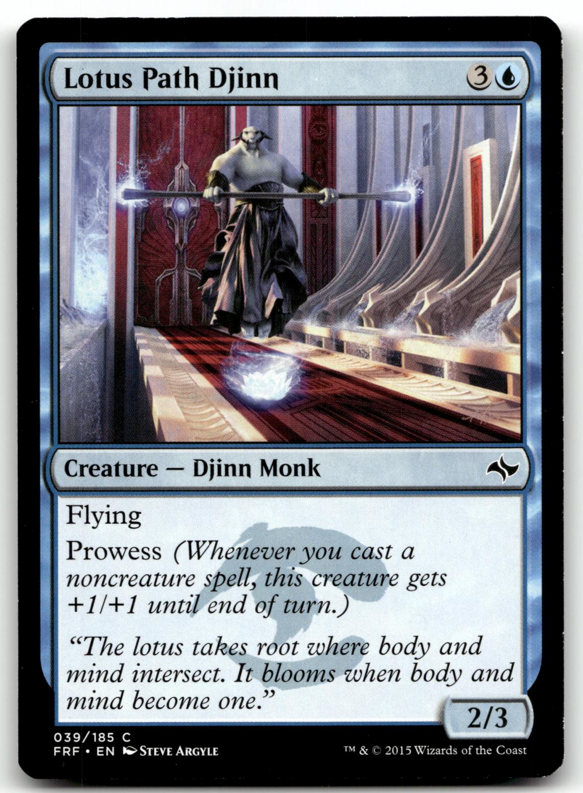 Lotus Path Djinn 39 Common Fate Reforged Magic: The Gathering Near Mint