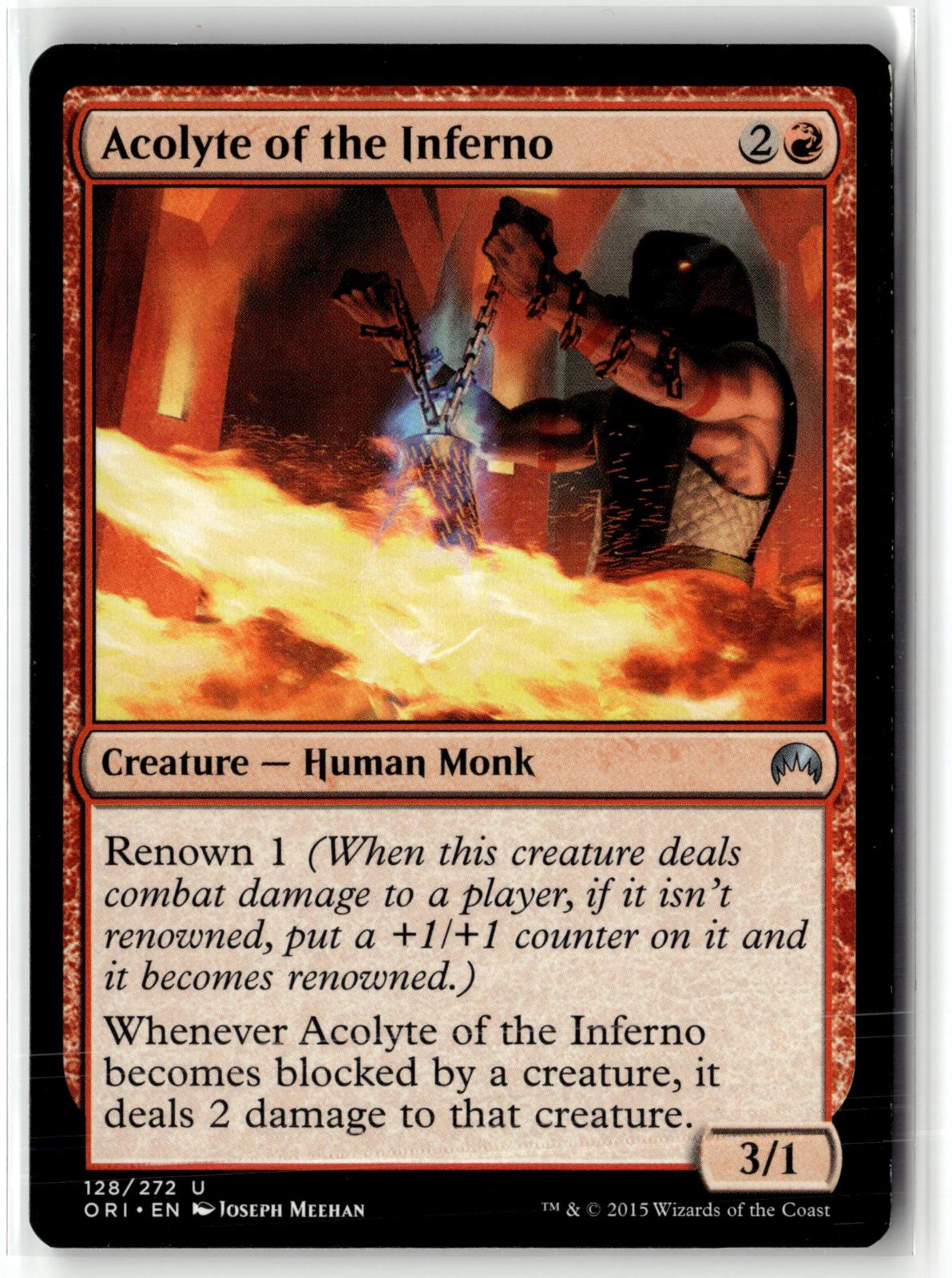 Acolyte of the Inferno 128 Uncommon Magic Origins Magic: The Gathering Near Mint
