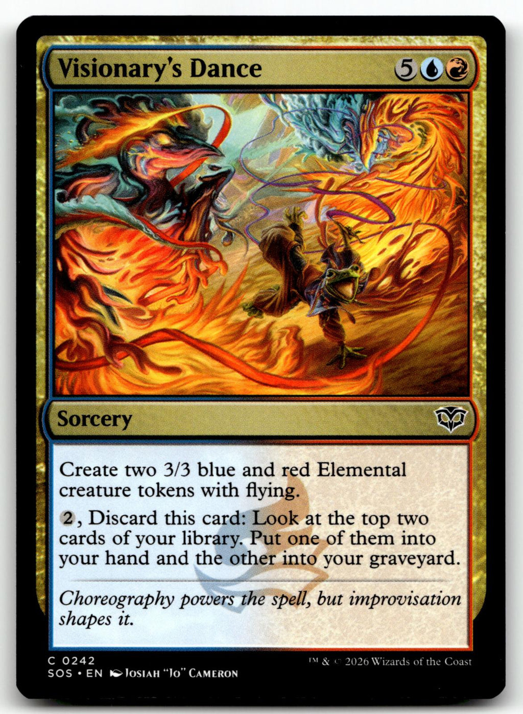 Visionary's Dance 242 Common Secrets of Strixhaven Magic: The Gathering NM