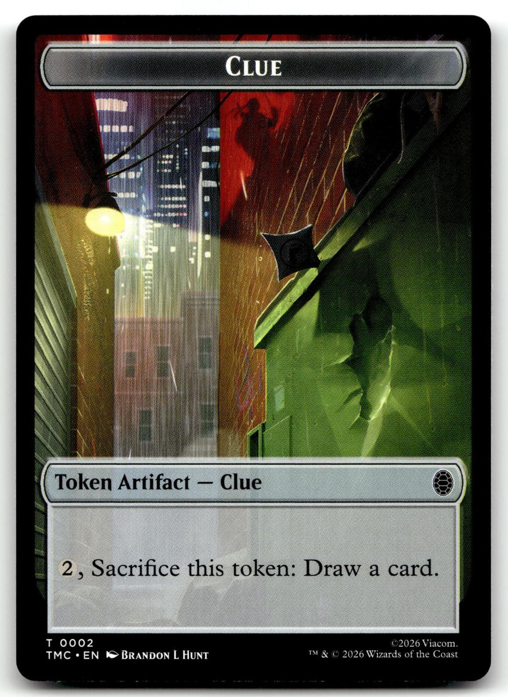 Clue // Rat Double-Sided Token 2 // 6 Commander: Teenage Mutant Ninja Turtles 