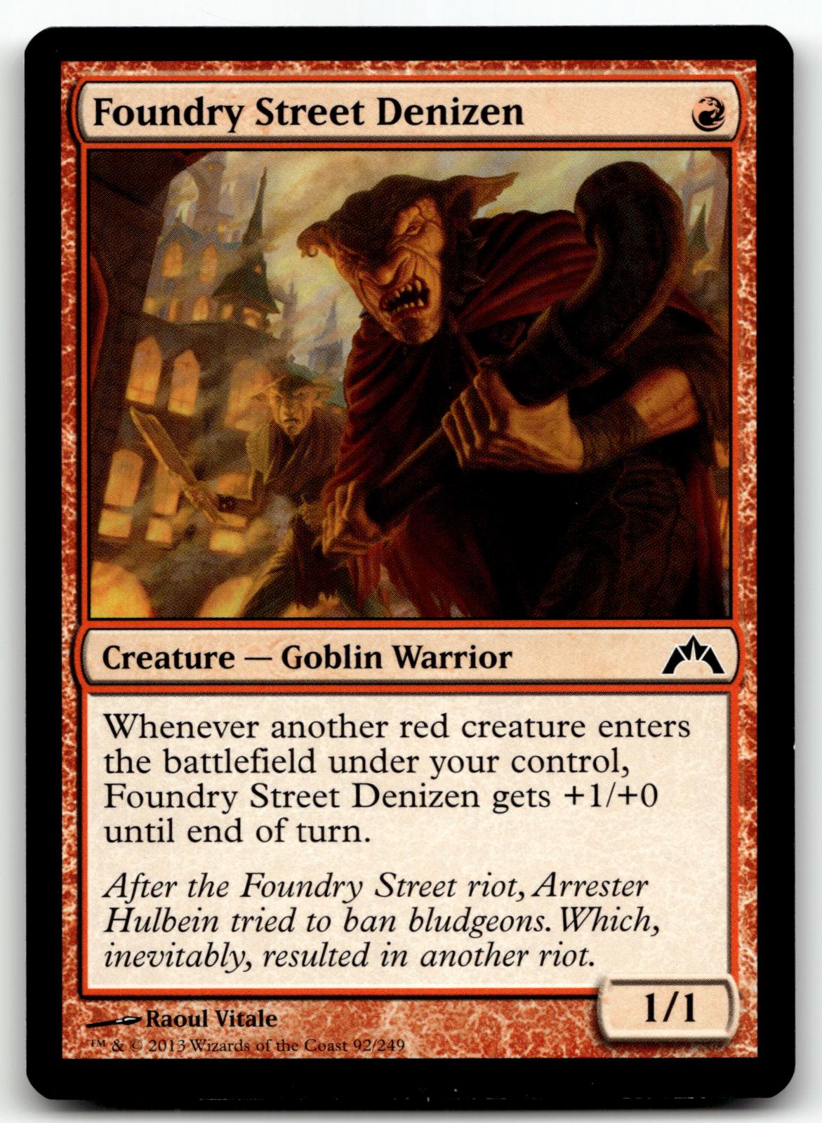 Foundry Street Denizen 92 Common Gatecrash Magic: The Gathering Near Mint