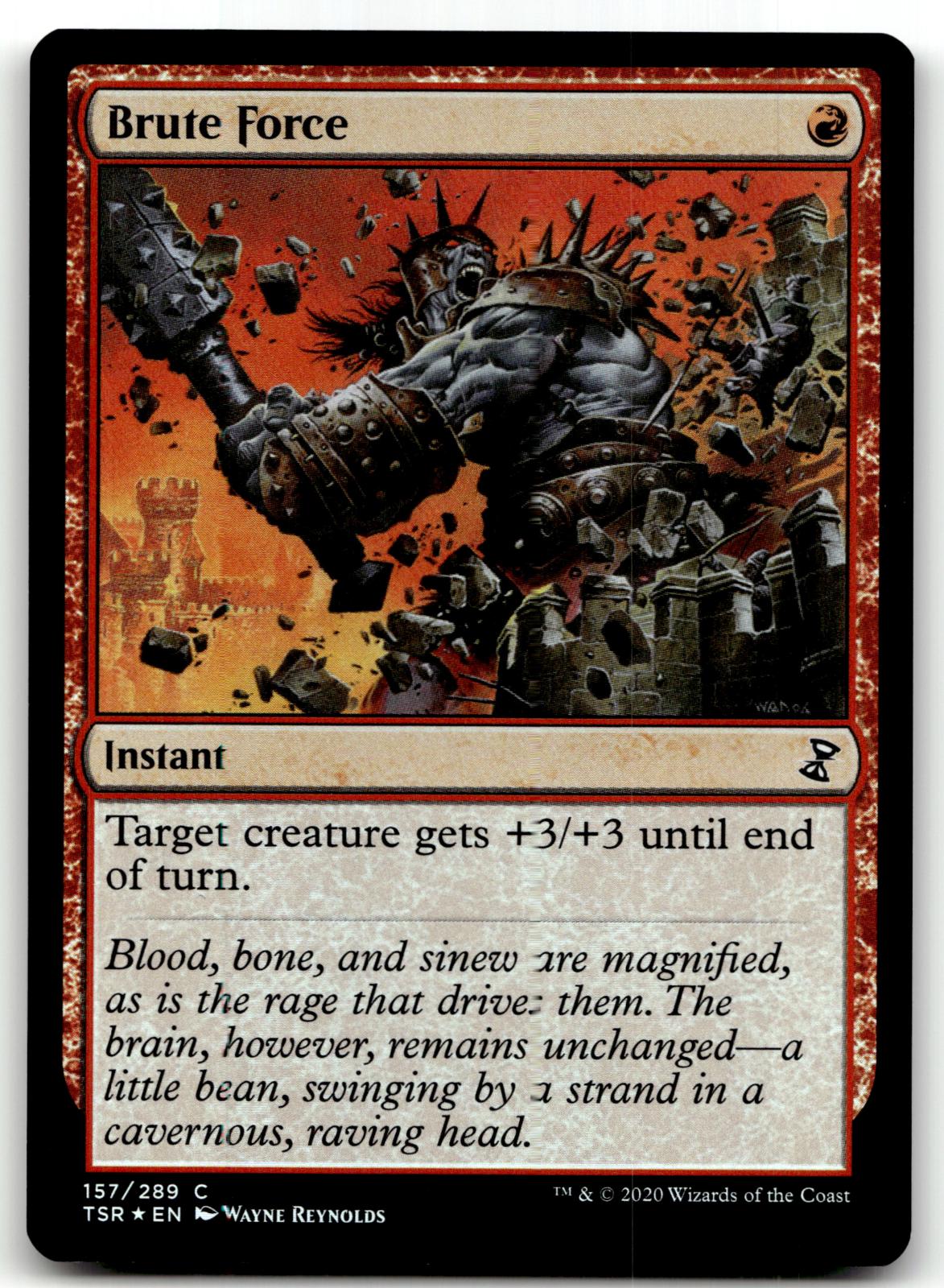 Brute Force 157 Common Time Spiral: Remastered Magic: The Gathering Foil NM