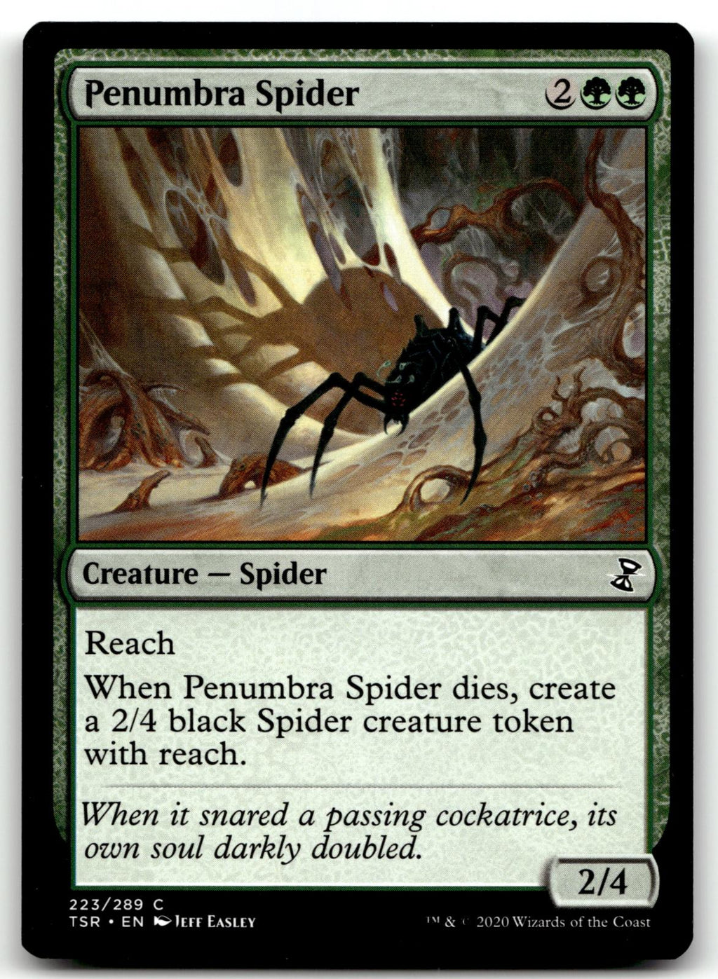Penumbra Spider 223 Common Time Spiral: Remastered Magic: The Gathering NM