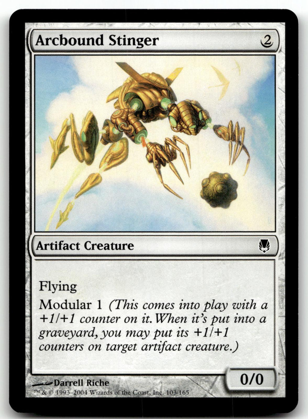 Arcbound Stinger 103 Common Darksteel Magic: The Gathering Near Mint