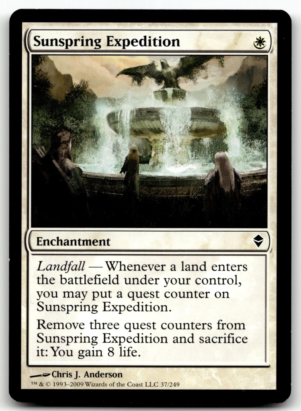 Sunspring Expedition 37 Common Zendikar Magic: The Gathering Near Mint