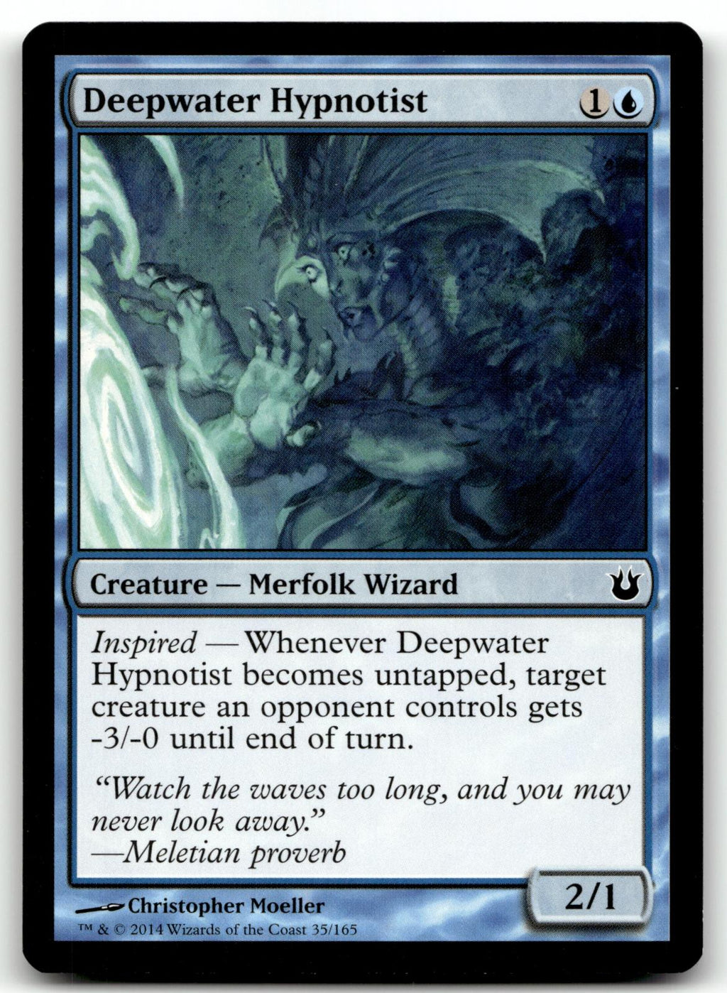 Deepwater Hypnotist 35 Common Born of the Gods Magic: The Gathering Near Mint
