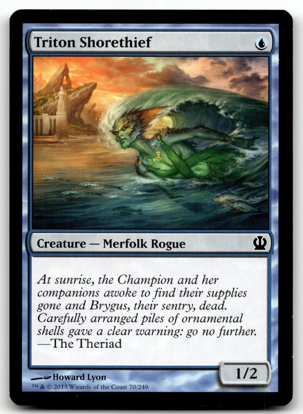Triton Shorethief 70 Common Theros Magic: The Gathering Near Mint