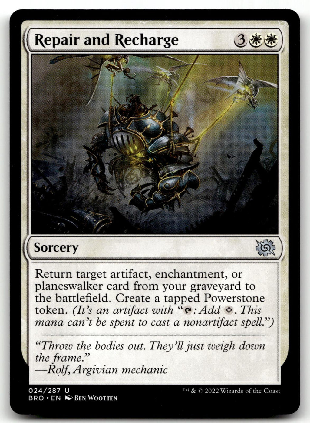 Repair and Recharge 24 Uncommon The Brothers' War Magic: The Gathering Near Mint