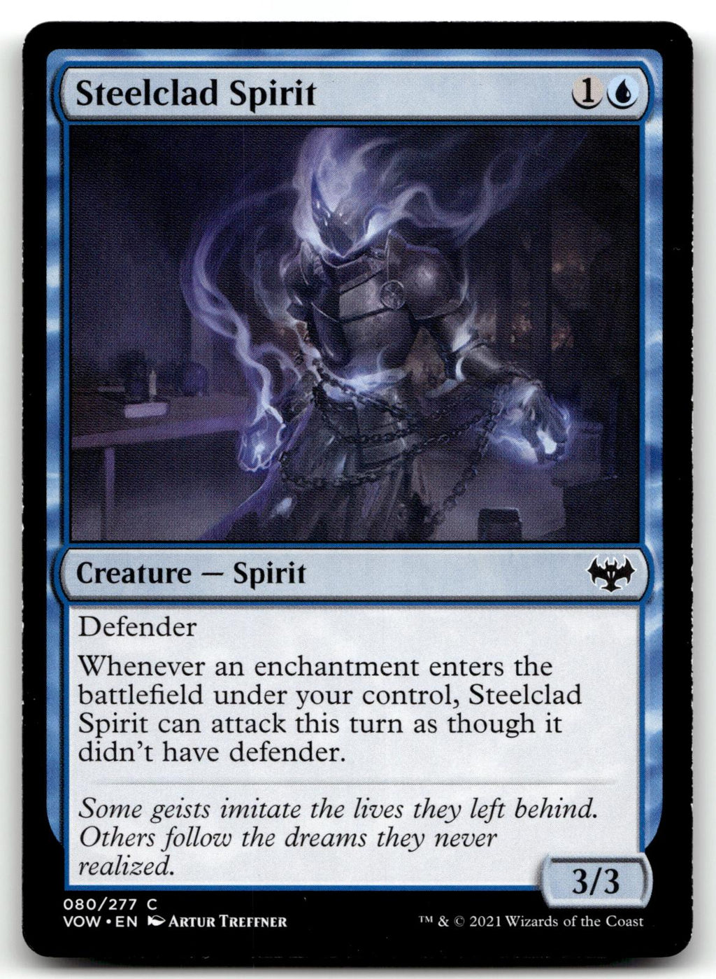 Steelclad Spirit 80 Common Innistrad: Crimson Vow Magic: The Gathering Near Mint