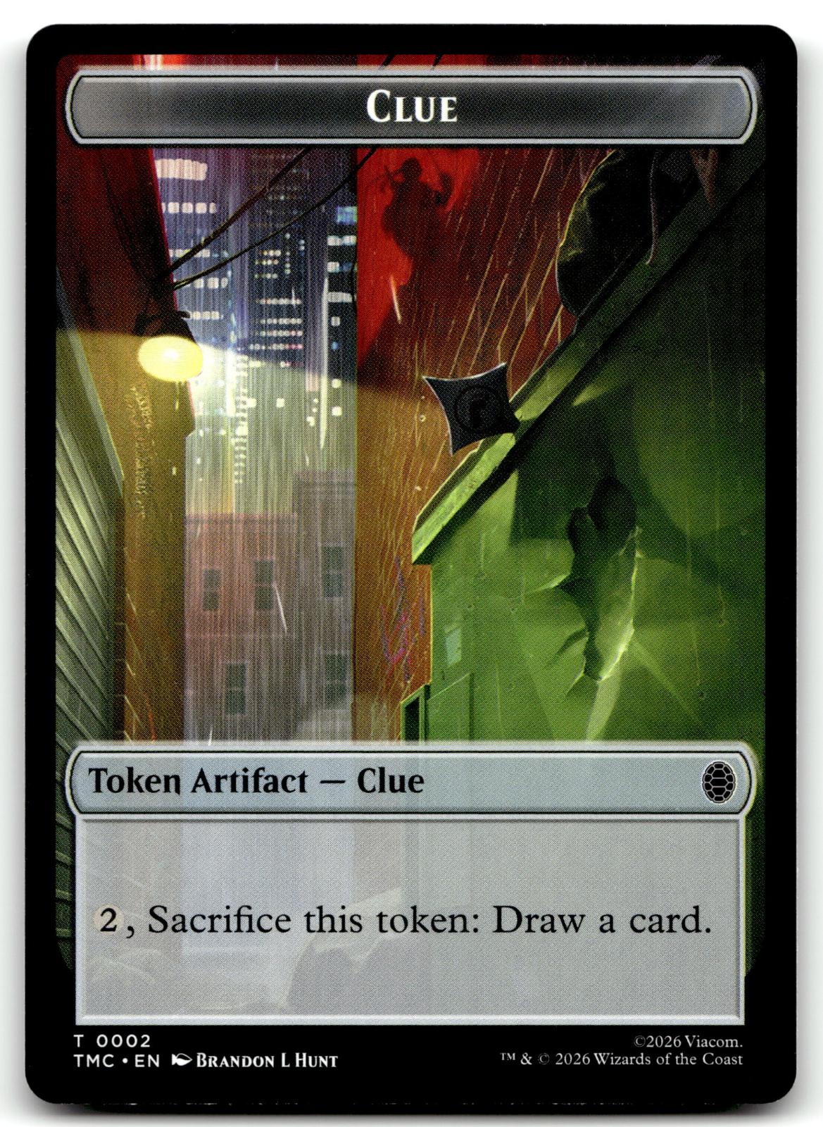 Ooze // Clue Double-Sided Token 1 // 2 Commander: Teenage Mutant Ninja Turtles