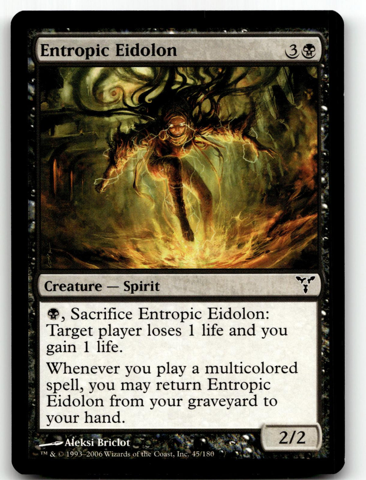 Entropic Eidolon 45 Common Dissension Magic: The Gathering Near Mint