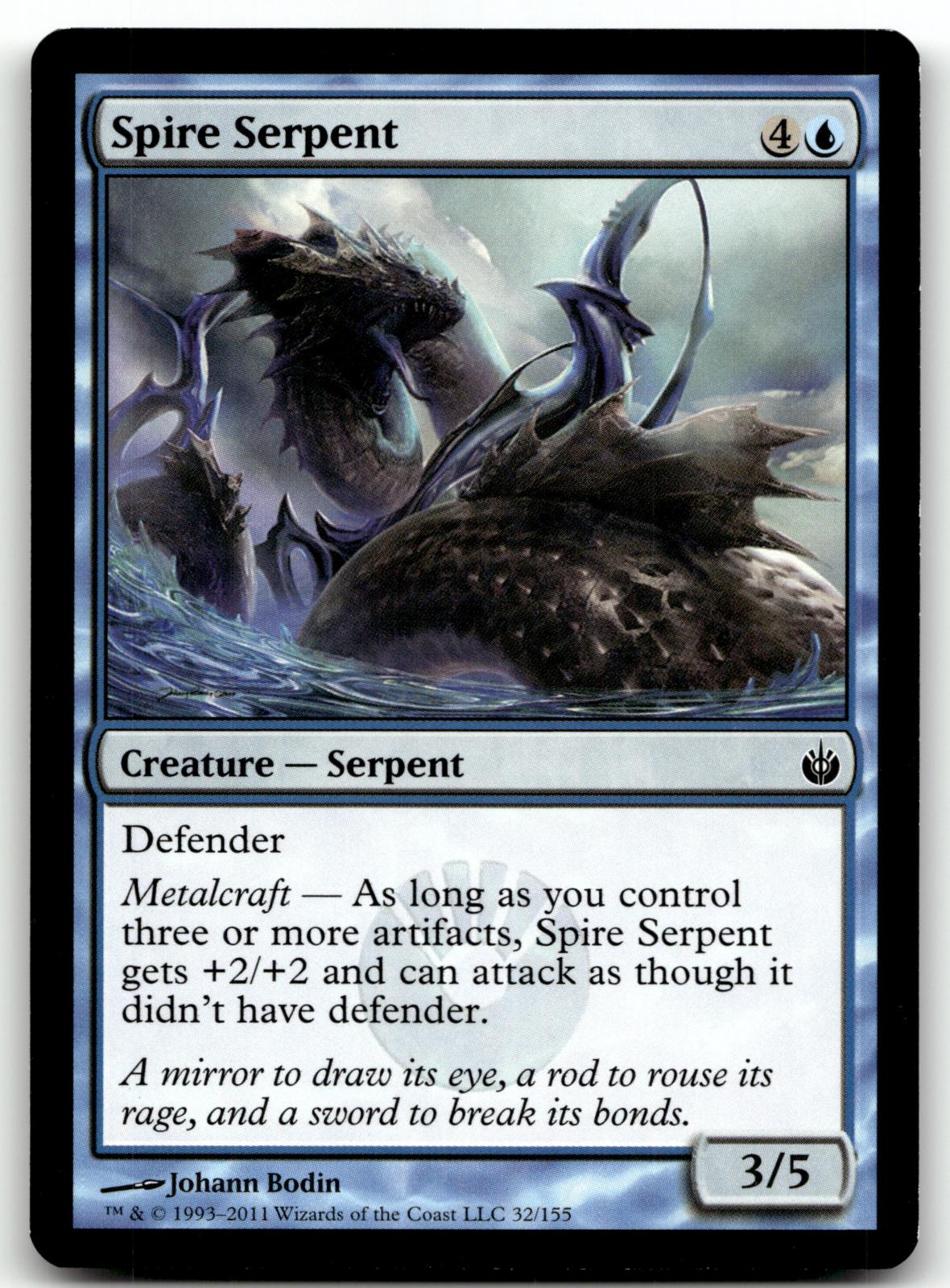 Spire Serpent 32 Common Mirrodin Besieged Magic: The Gathering Near Mint