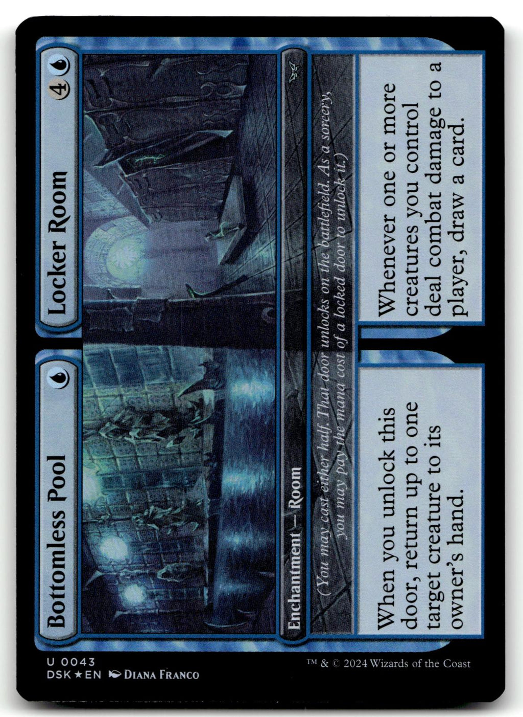 Bottomless Pool // Locker Room 43 Duskmourn: House of Horror Magic: The Gathering Foil NM