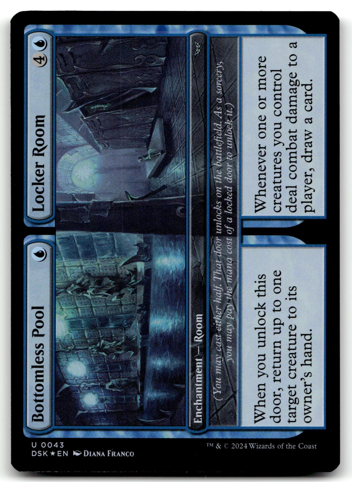 Bottomless Pool // Locker Room 43 Duskmourn: House of Horror Magic: The Gathering Foil NM