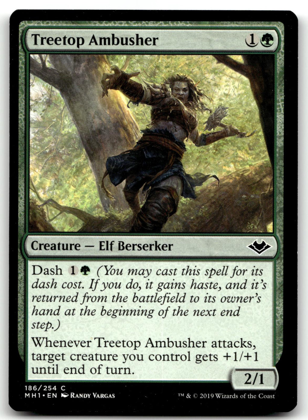 Treetop Ambusher 186 Common Modern Horizons Magic: The Gathering Near Mint