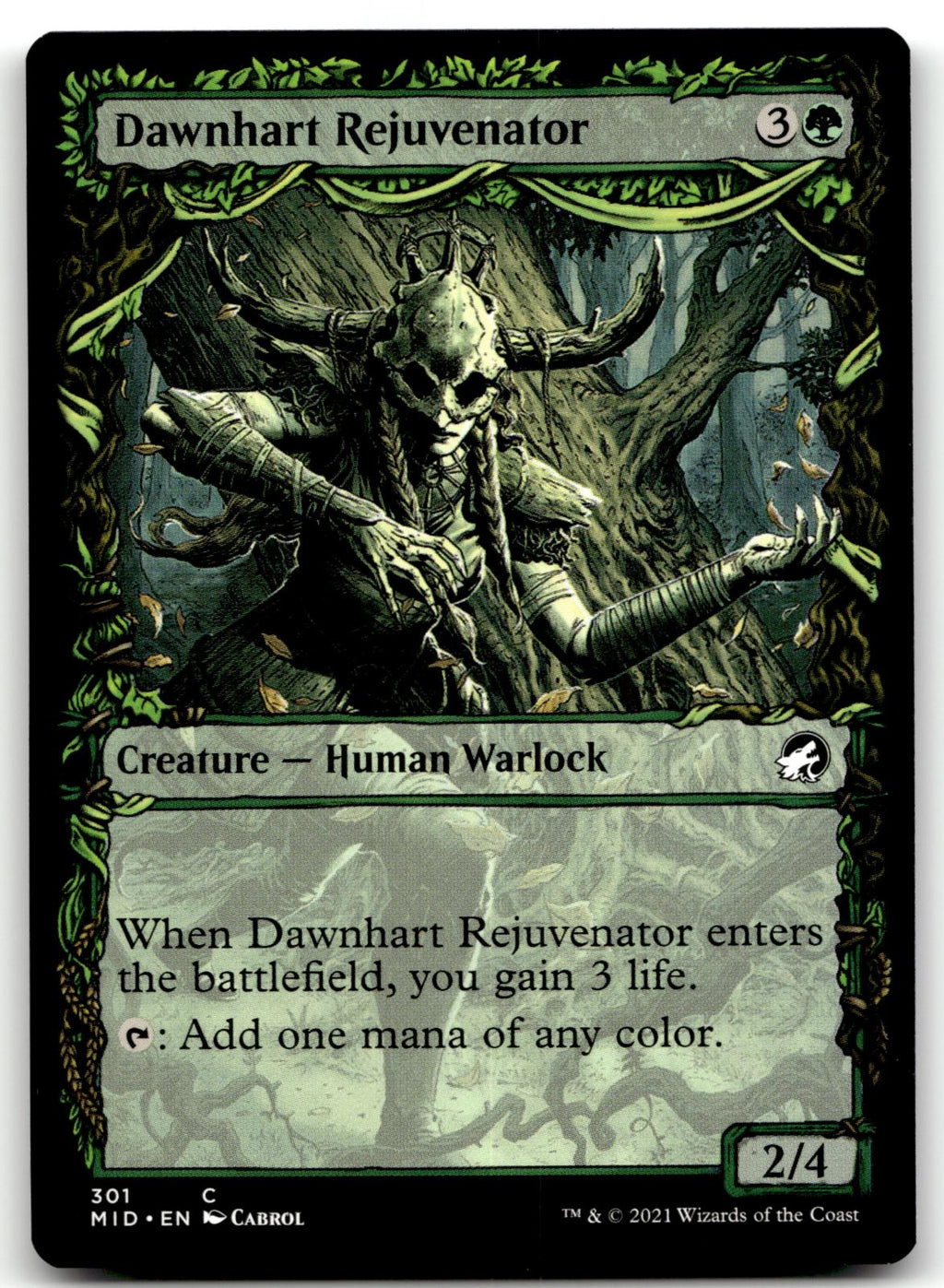 Dawnhart Rejuvenator (Showcase) 301 Innistrad: Midnight Hunt Magic: 