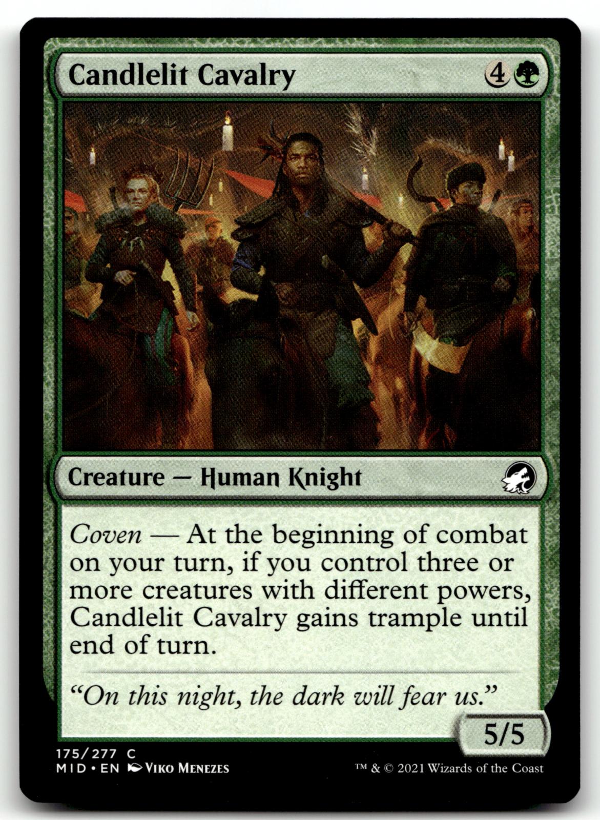 Candlelit Cavalry 175 Common Innistrad: Midnight Hunt Magic: The Gathering NM