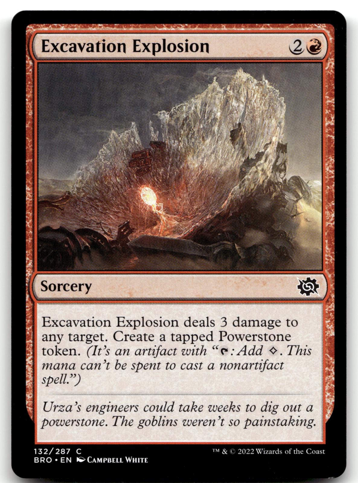 Excavation Explosion 132 Common The Brothers' War Magic: The Gathering Near Mint