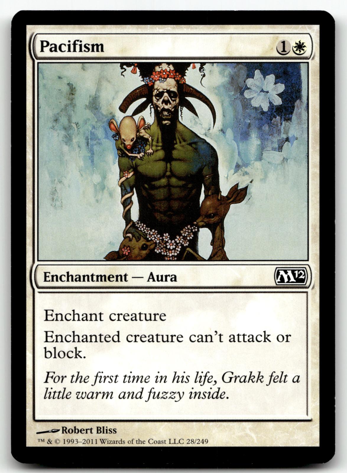 Pacifism 28 Common Magic 2012 (M12) Magic: The Gathering Near Mint