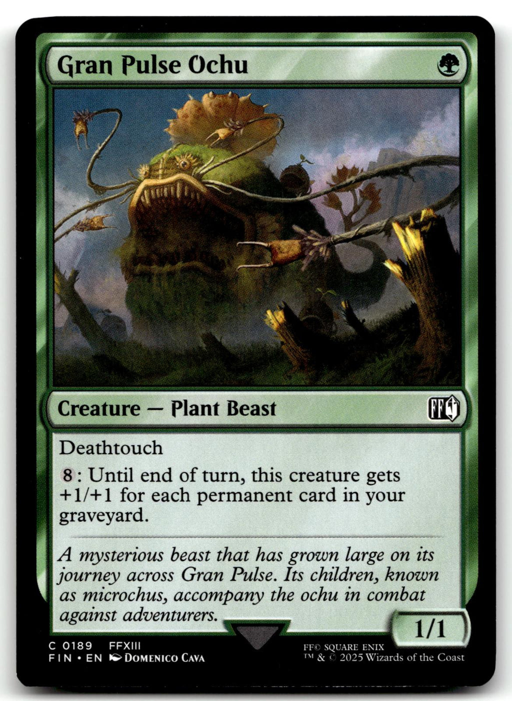 Gran Pulse Ochu 189 Common FINAL FANTASY Magic: The Gathering Near Mint