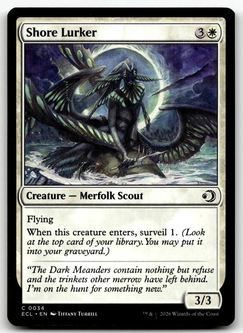 Shore Lurker 34 Common Lorwyn Eclipsed Magic: The Gathering Near Mint