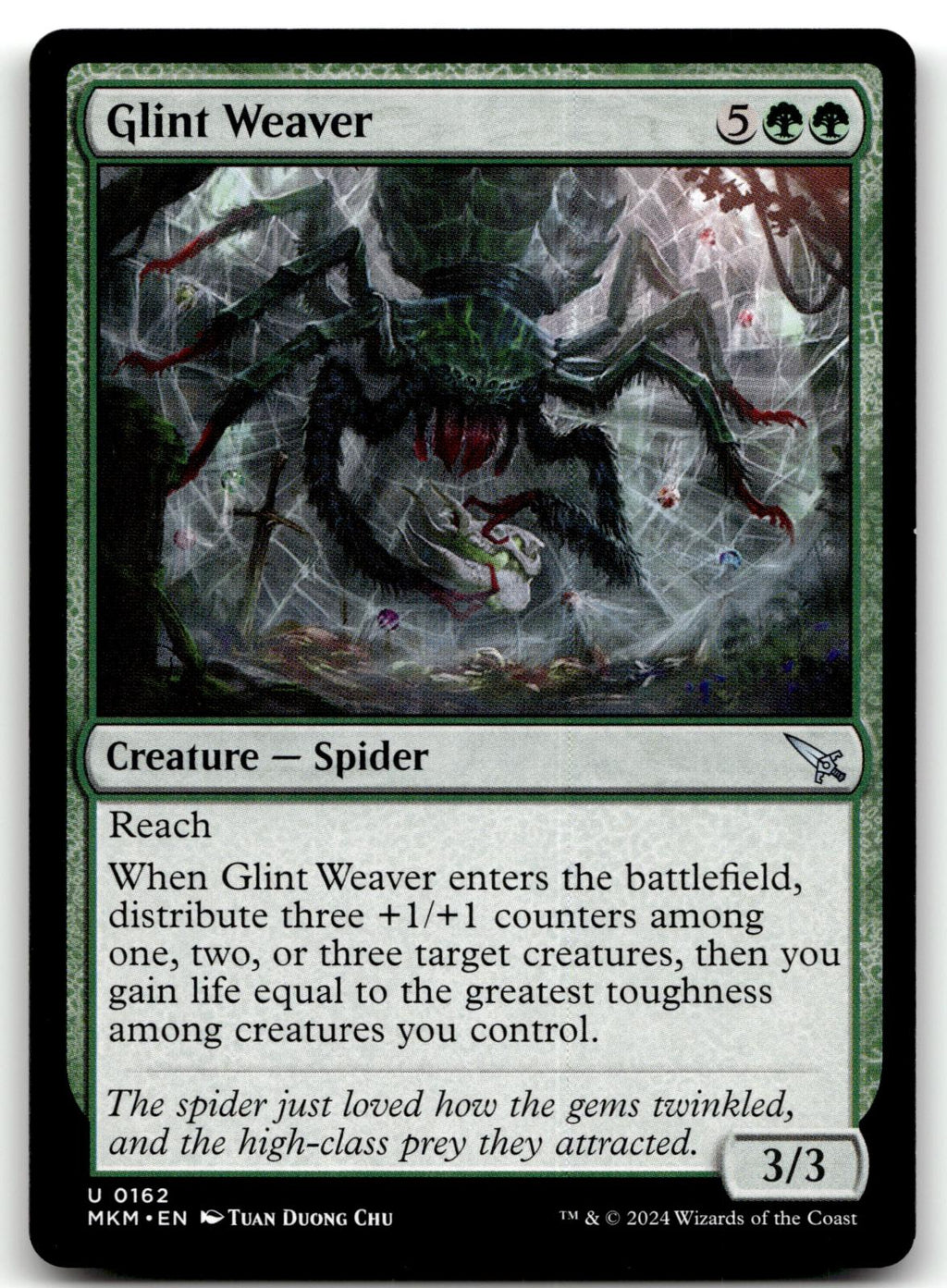 Glint Weaver 162 Uncommon Murders at Karlov Manor Magic: The Gathering Near Mint