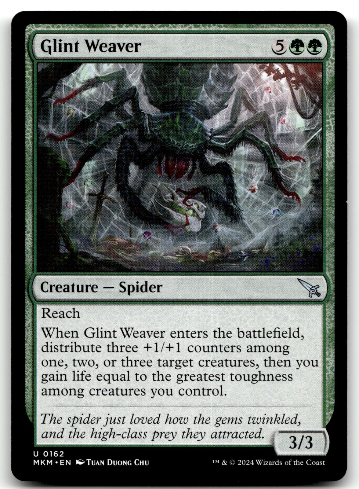 Glint Weaver 162 Uncommon Murders at Karlov Manor Magic: The Gathering Near Mint