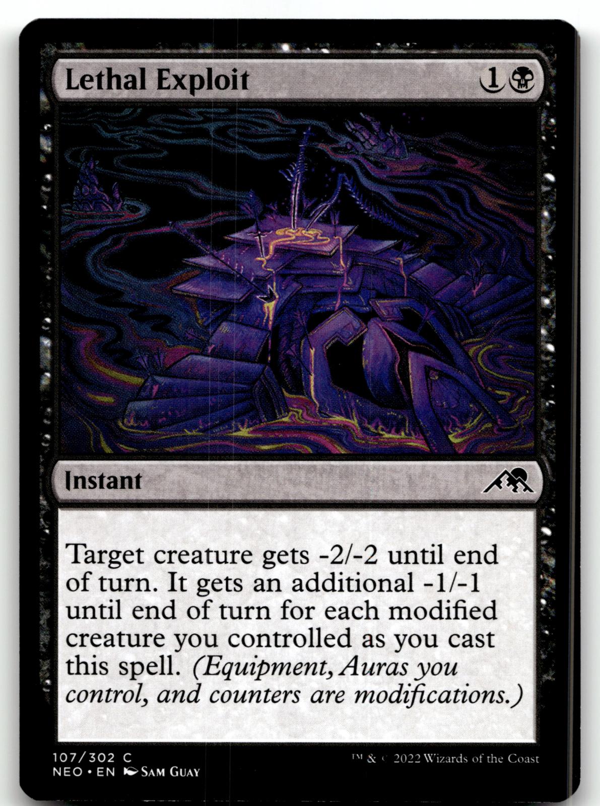 Lethal Exploit 107 Common Kamigawa: Neon Dynasty Magic: The Gathering Near Mint
