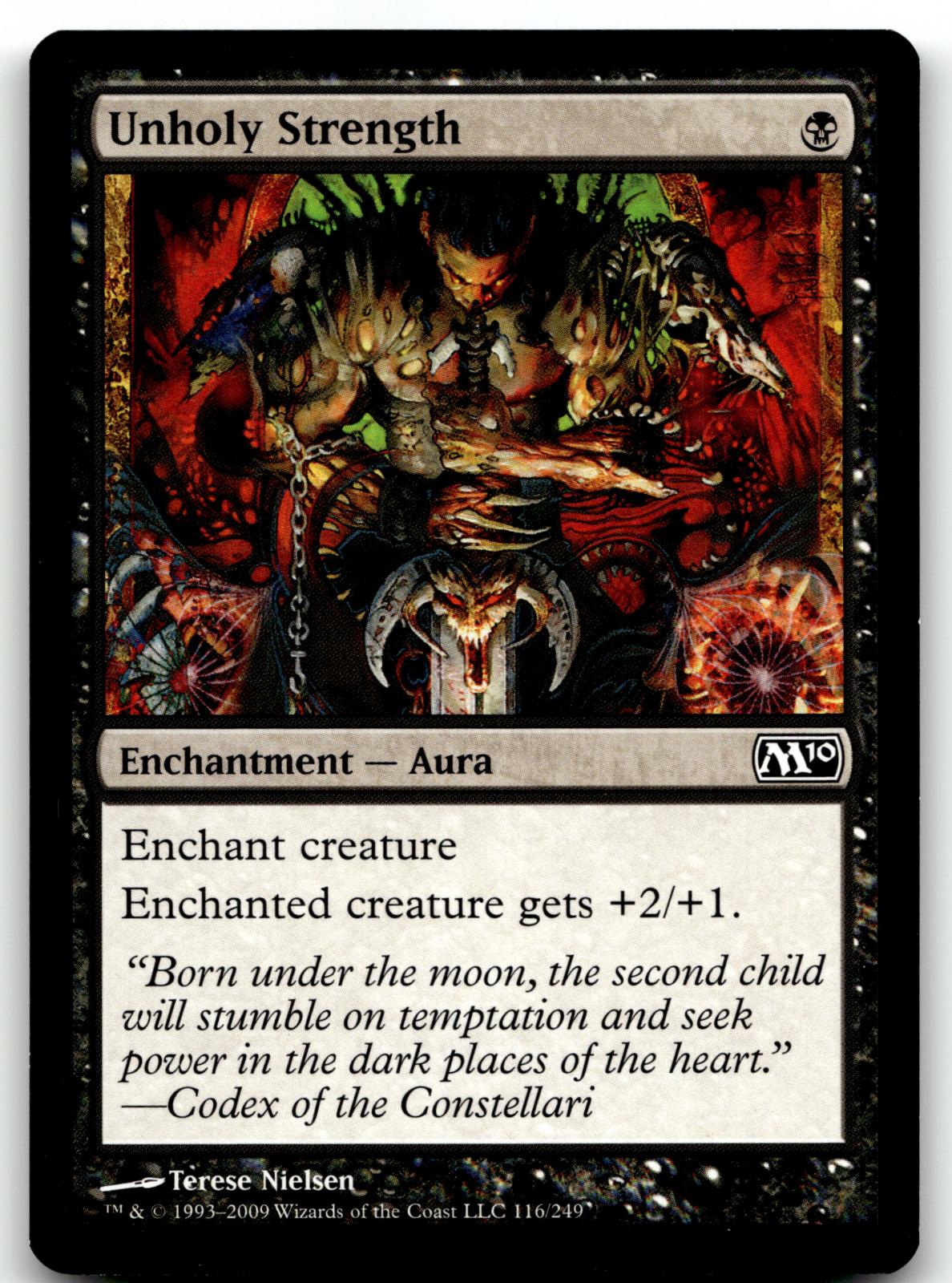 Unholy Strength 116 Common Magic 2010 (M10) Magic: The Gathering Near Mint
