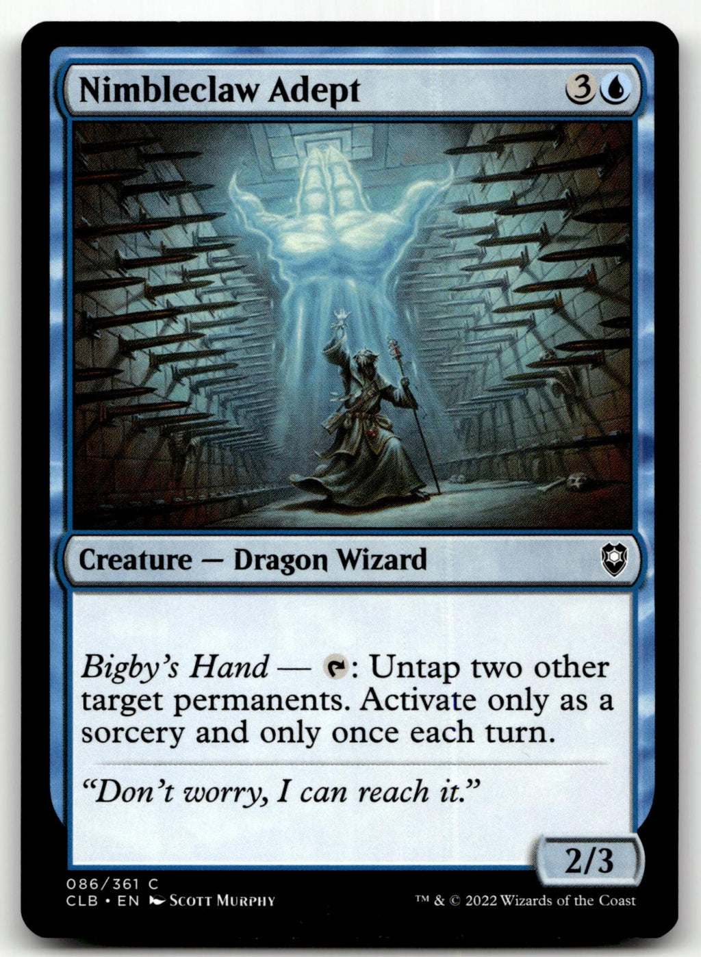 Nimbleclaw Adept 86 Commander Legends: Battle for Baldur's Gate Magic: The Gathering NM