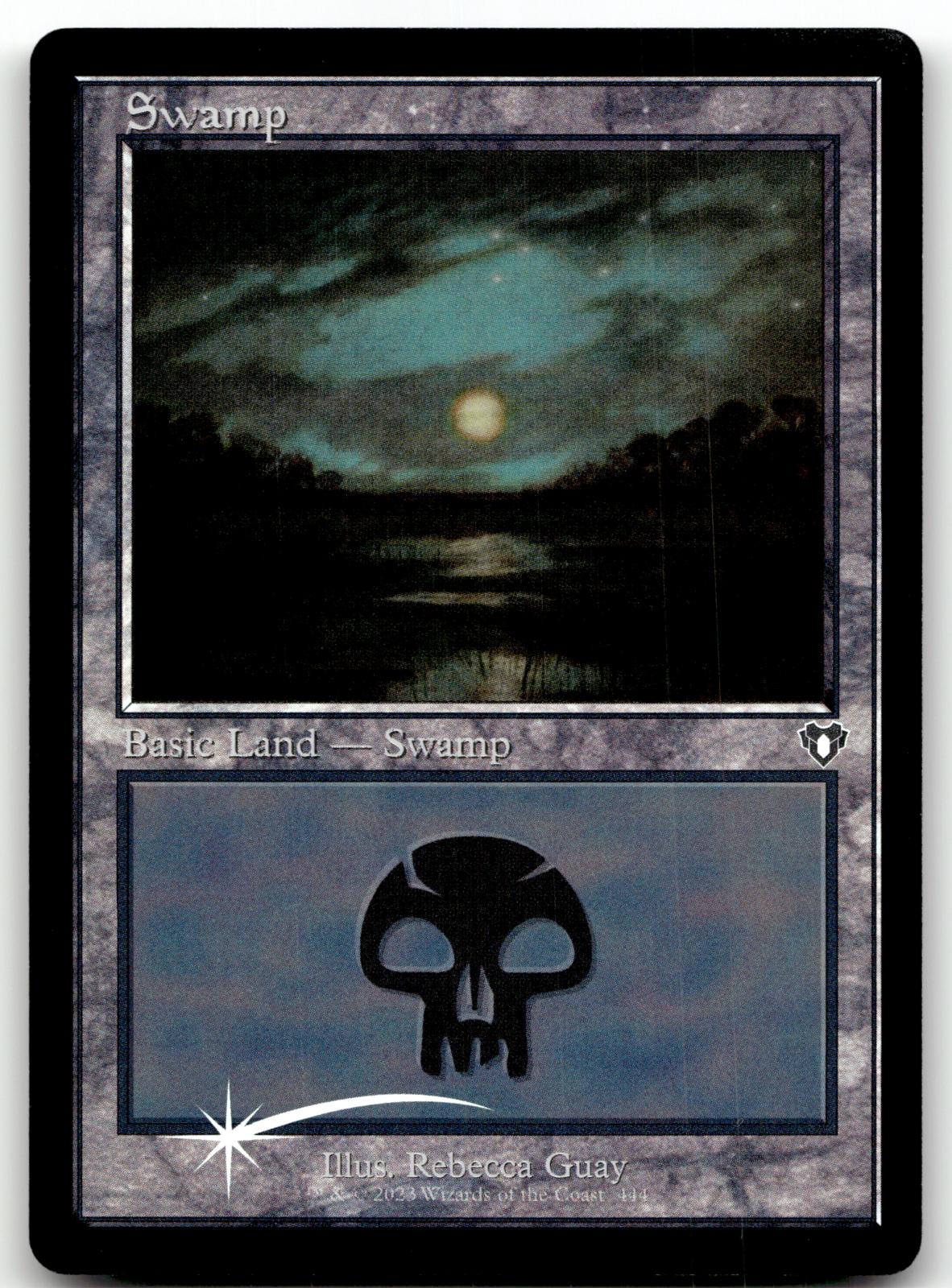 Swamp (444) (Retro Frame) 444 Commander Masters Magic: The Gathering Foil NM
