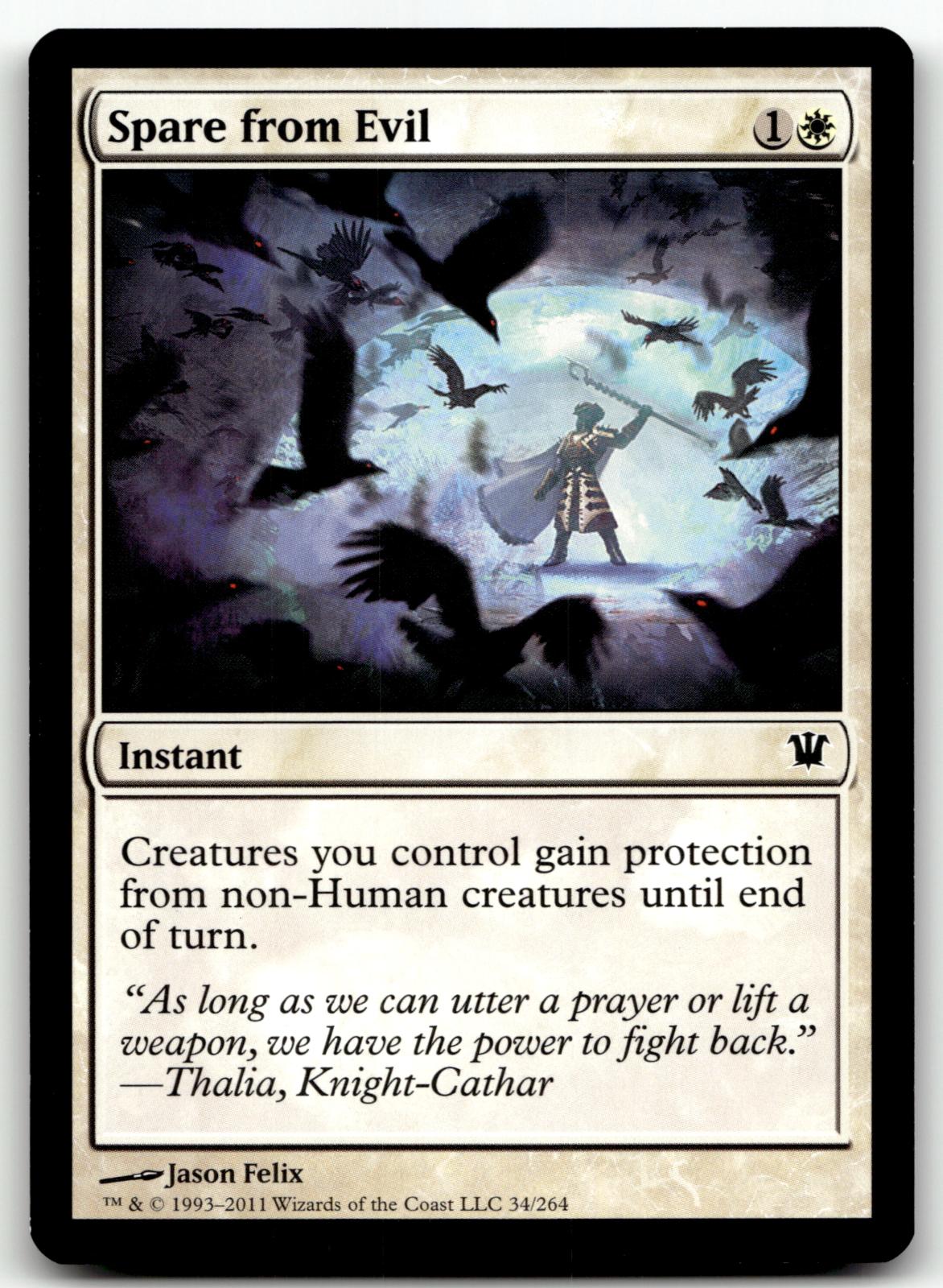 Spare from Evil 34 Common Innistrad Magic: The Gathering Near Mint