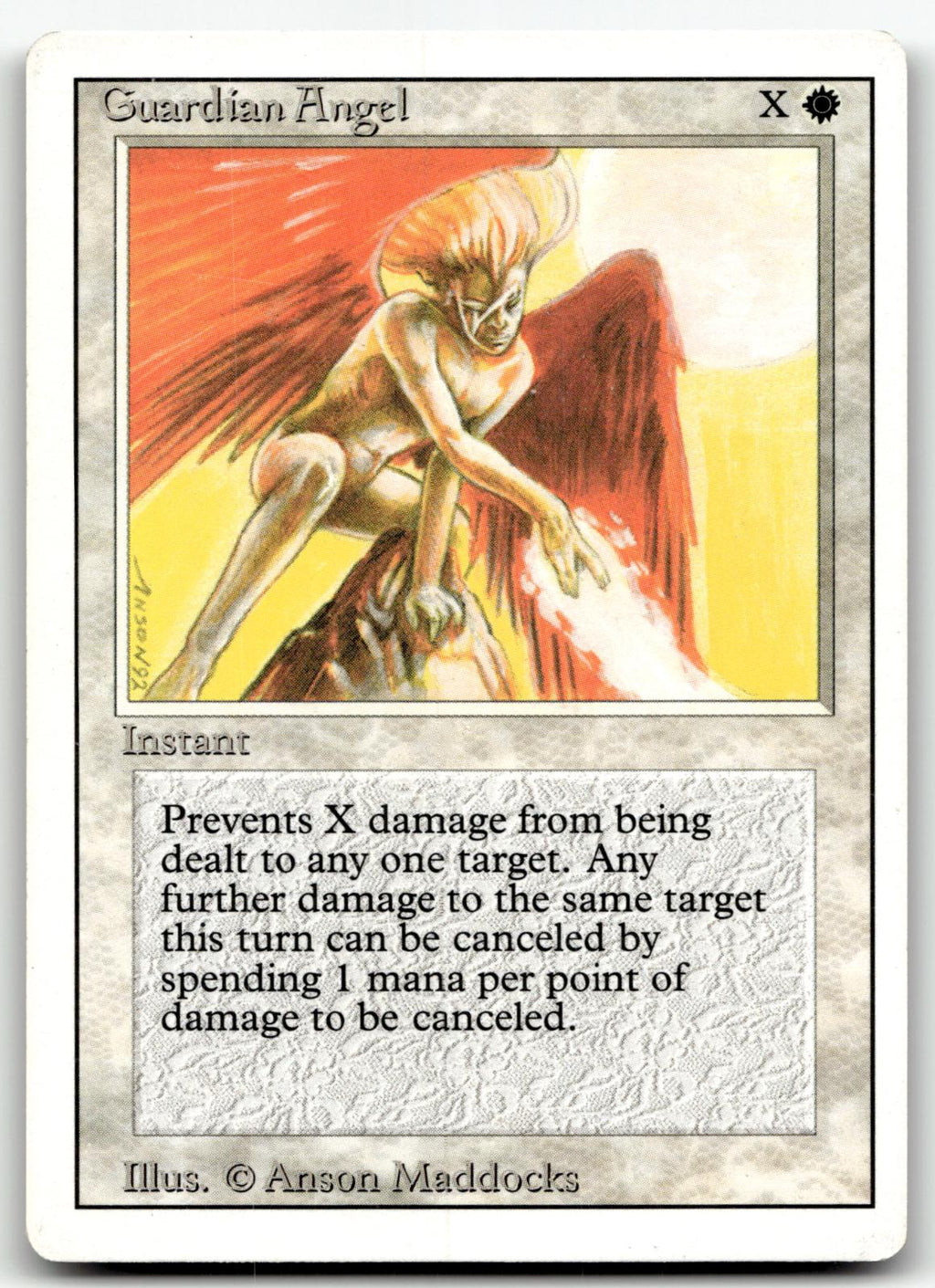 Guardian Angel Common Revised Edition Magic: The Gathering Near Mint
