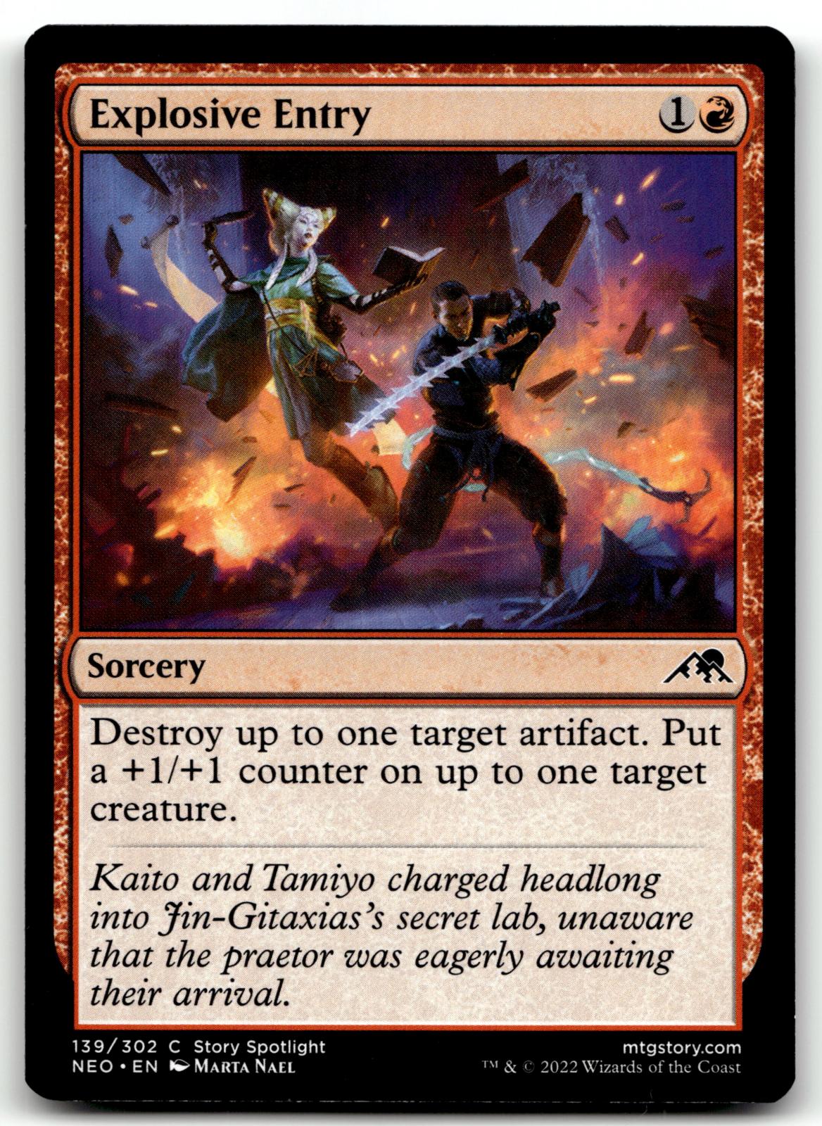 Explosive Entry 139 Common Kamigawa: Neon Dynasty Magic: The Gathering Near Mint