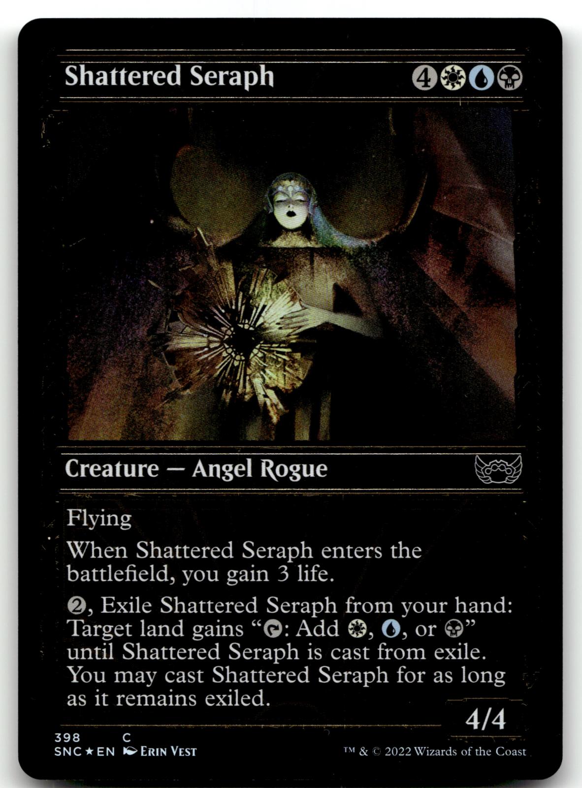 Shattered Seraph (Gilded Foil) 398 Streets of New Capenna Magic: The Gathering NM