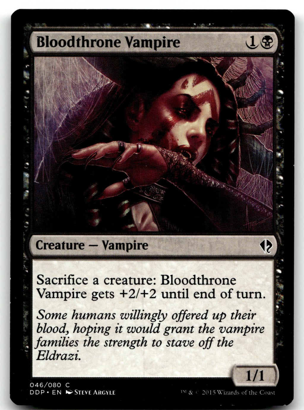 Bloodthrone Vampire 46 Duel Decks: Zendikar vs. Eldrazi Magic: The Gathering NM