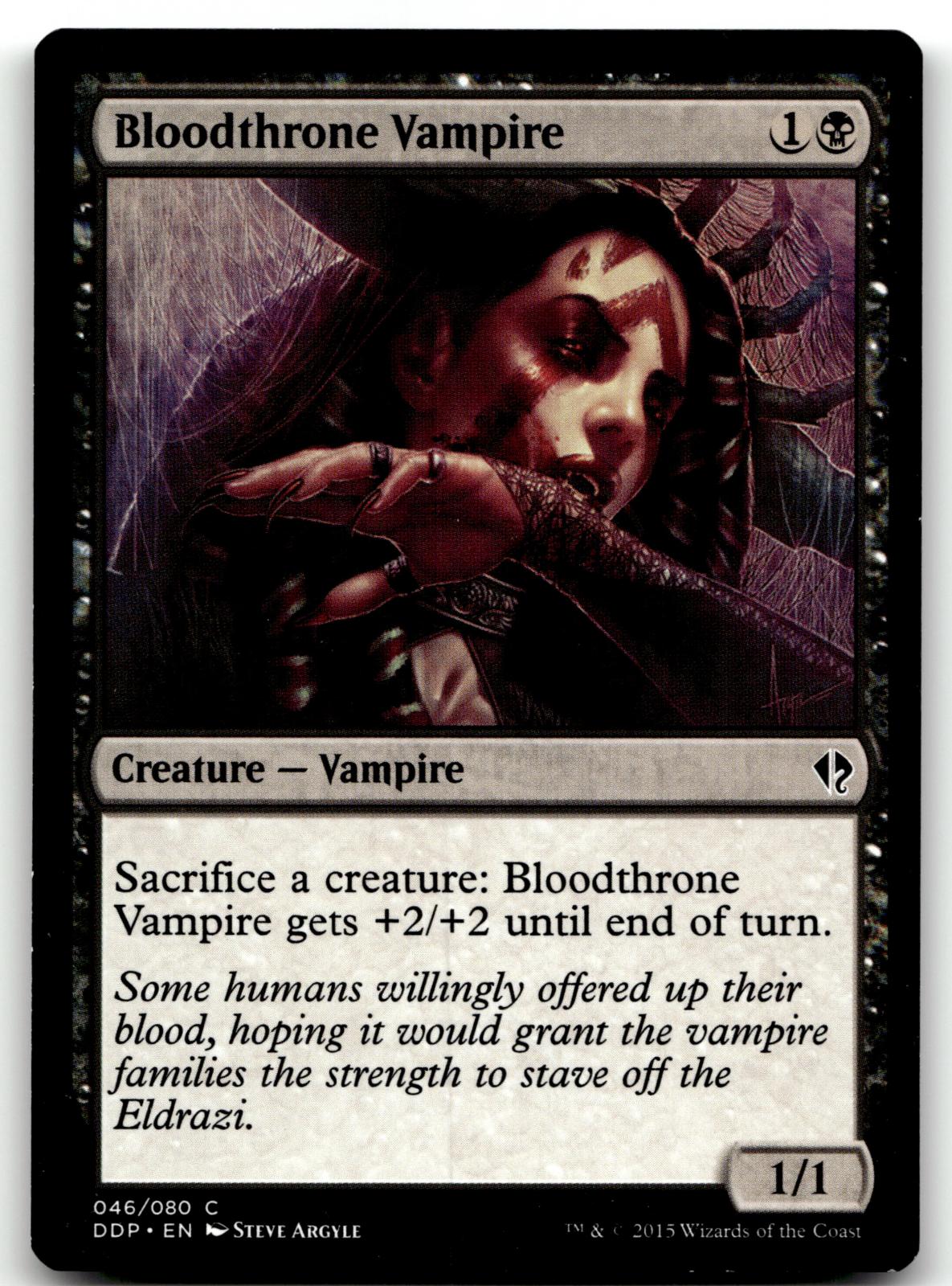Bloodthrone Vampire 46 Duel Decks: Zendikar vs. Eldrazi Magic: The Gathering NM