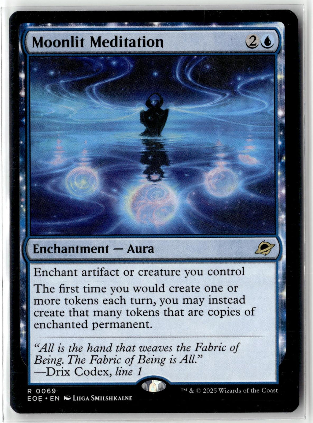 Moonlit Meditation 69 Rare Edge of Eternities Magic: The Gathering Near Mint