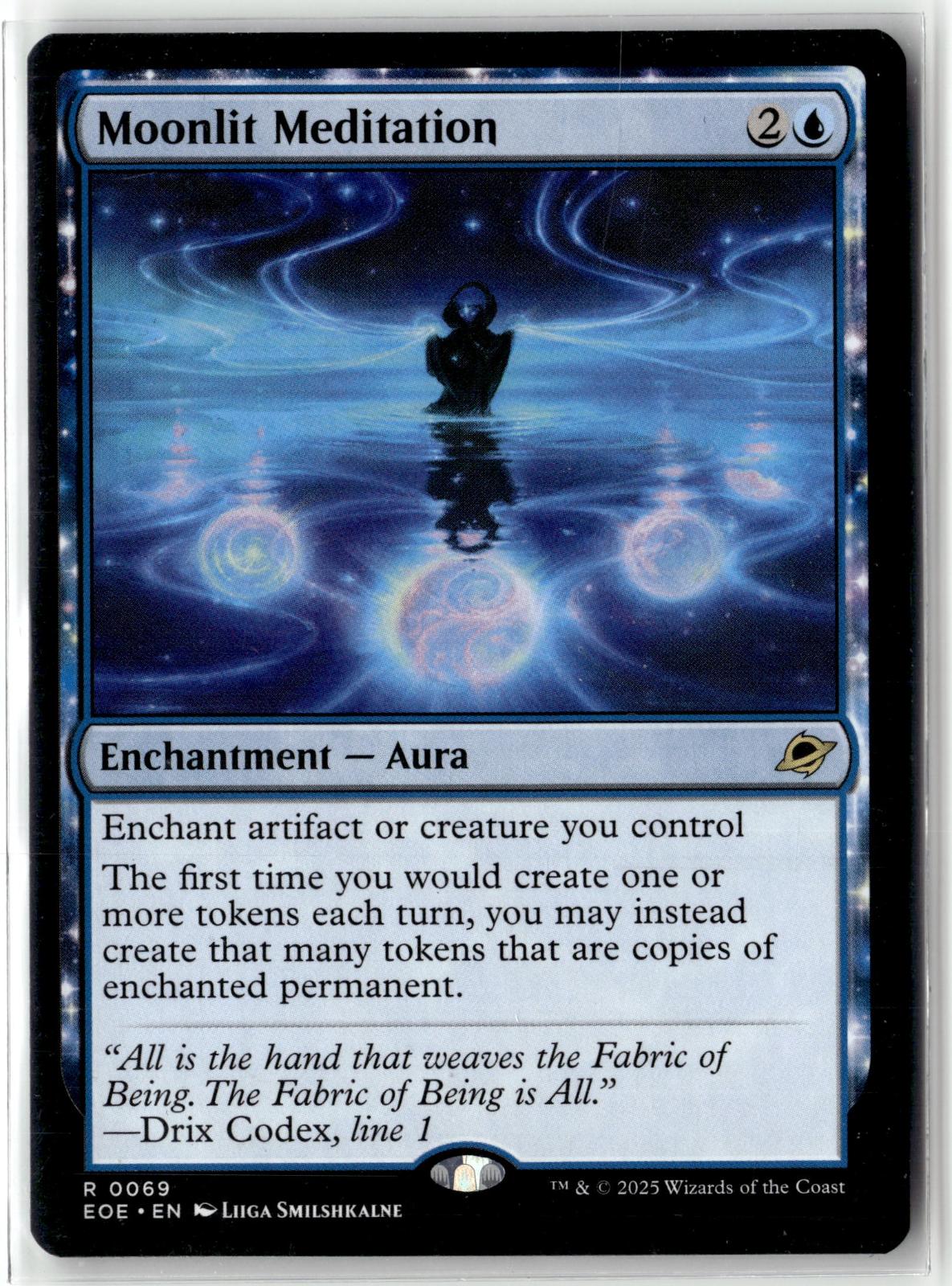 Moonlit Meditation 69 Rare Edge of Eternities Magic: The Gathering Near Mint