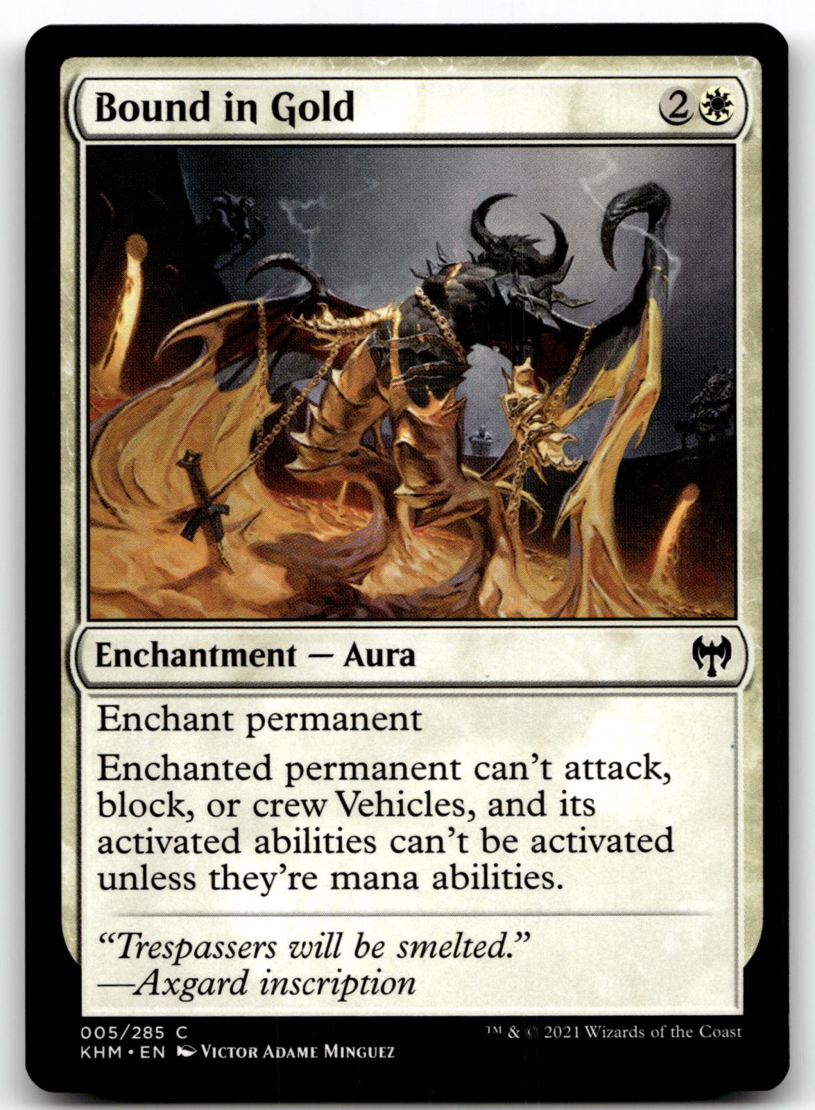 Bound in Gold 5 Common Kaldheim Magic: The Gathering Near Mint