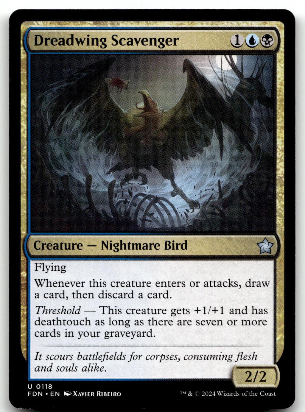 Dreadwing Scavenger 118 Uncommon Foundations Magic: The Gathering Near Mint