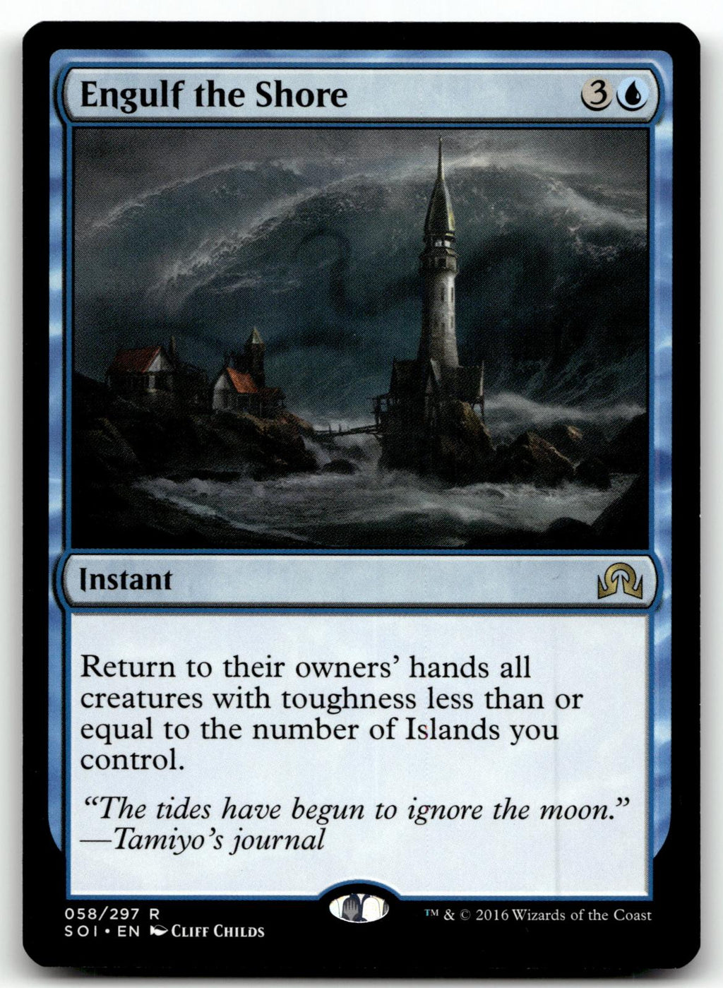 Engulf the Shore 58 Rare Shadows over Innistrad Magic: The Gathering Near Mint