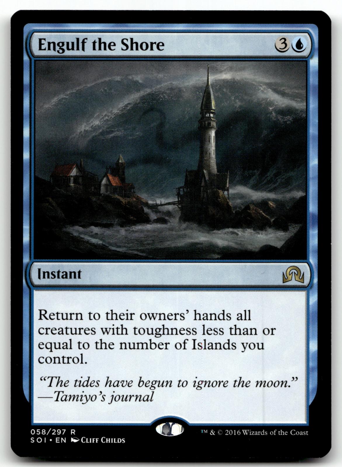 Engulf the Shore 58 Rare Shadows over Innistrad Magic: The Gathering Near Mint
