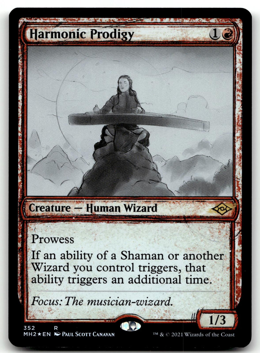 Harmonic Prodigy (Showcase) 352 Modern Horizons 2 Magic: The Gathering Foil NM