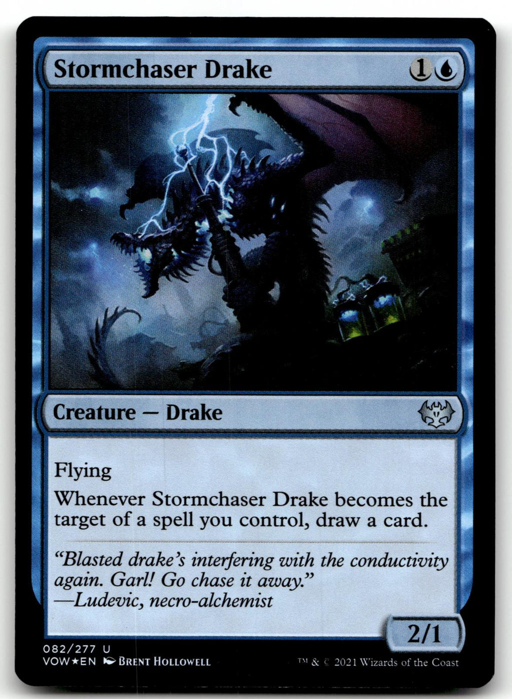 Stormchaser Drake 82 Innistrad: Crimson Vow Magic: The Gathering Foil NM