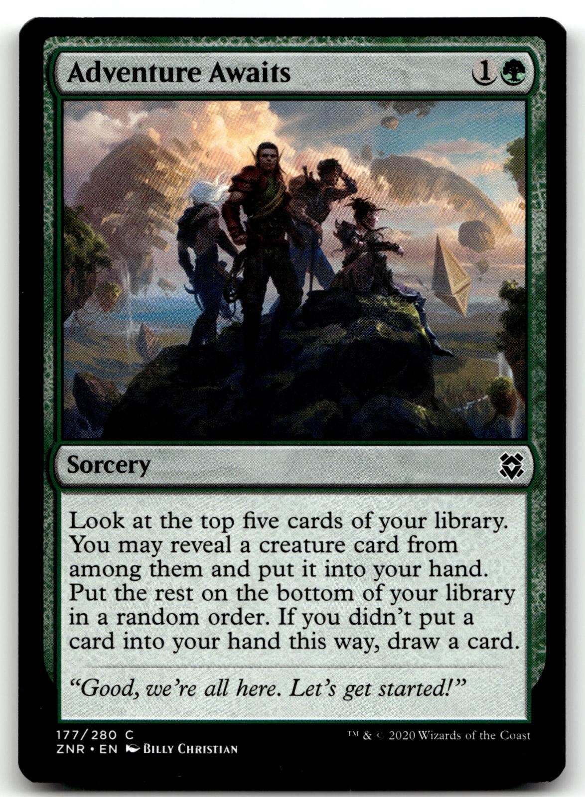 Adventure Awaits 177 Common Zendikar Rising Magic: The Gathering Near Mint
