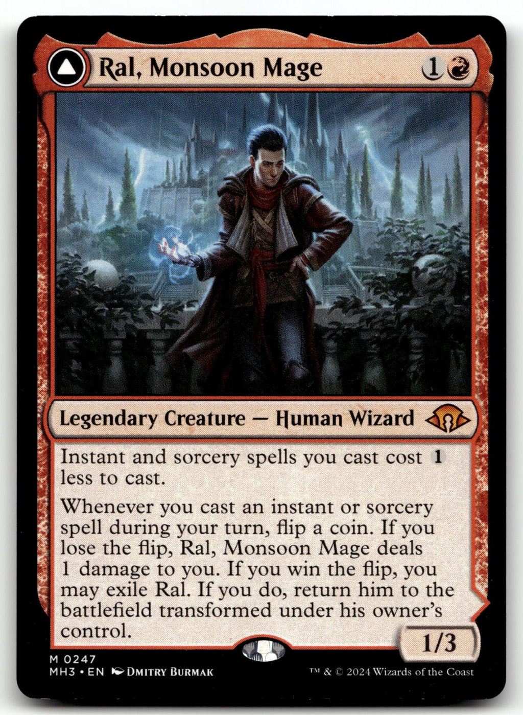 Ral, Monsoon Mage 247 Mythic Modern Horizons 3 Magic: The Gathering Near Mint