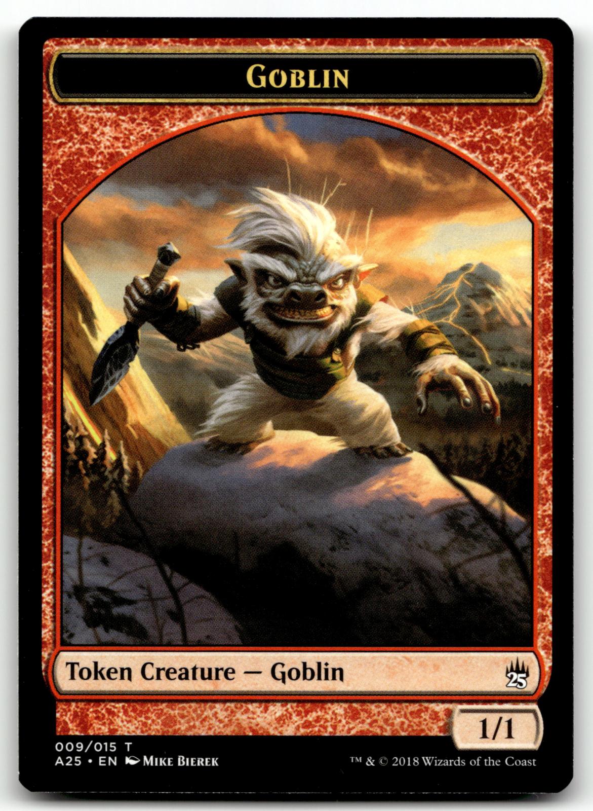 Goblin Token (009) 9 Token Masters 25 Magic: The Gathering Near Mint