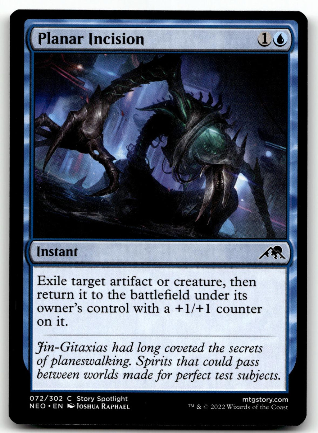 Planar Incision 72 Common Kamigawa: Neon Dynasty Magic: The Gathering Near Mint