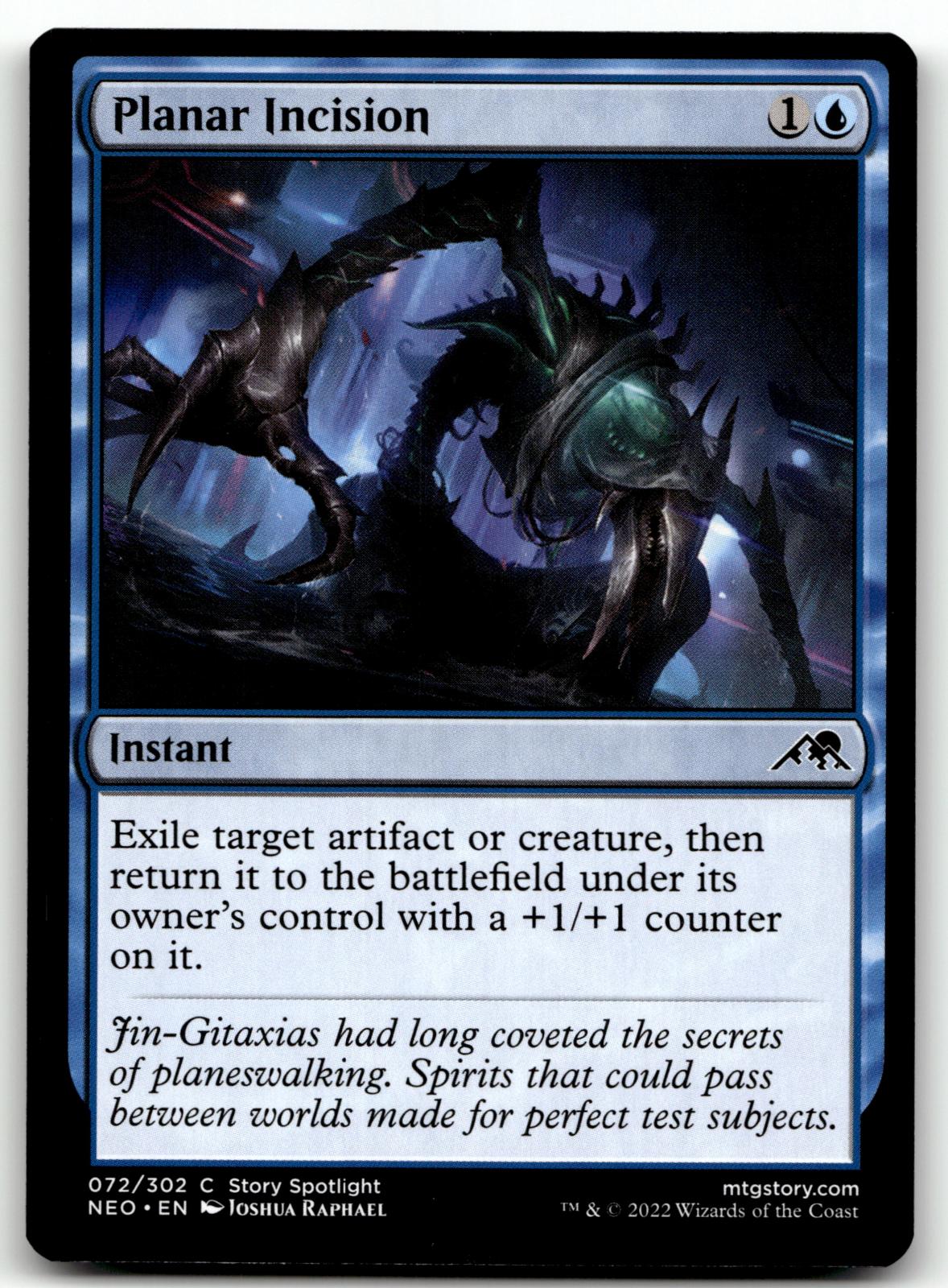 Planar Incision 72 Common Kamigawa: Neon Dynasty Magic: The Gathering Near Mint